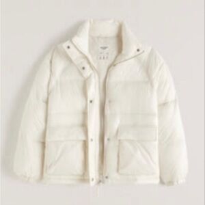 Abercrombie & Fitch | Oversized Utility Puffer (off white)